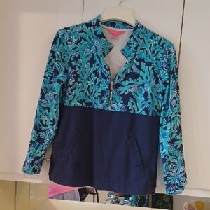 Blue and Green Patterned Jacket Lilly Pulitzer